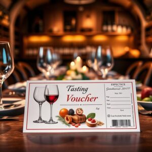 Einladungskarte für Tasting-Gutschein gestalten