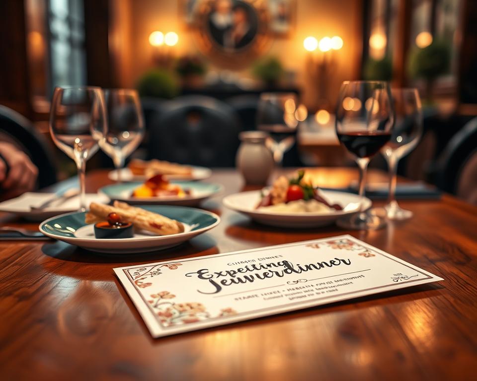 Erlebnisdinner Gutschein Integration